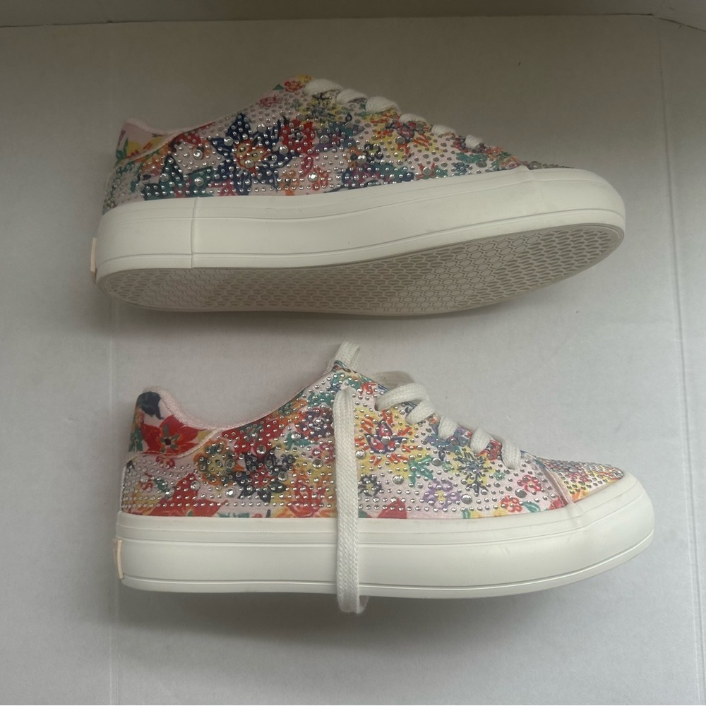 Sugar Women's Multicolor Floral Sneakers zise 6M - Picture 8 of 9